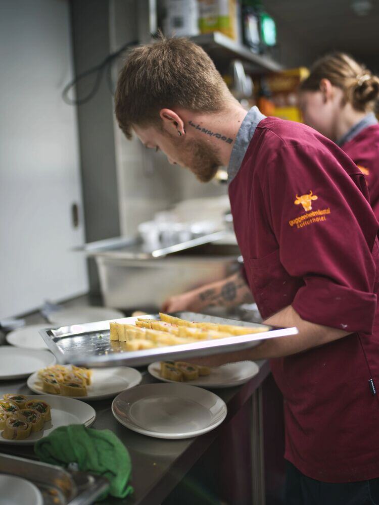 Guggenheim Catering Vorbereitung